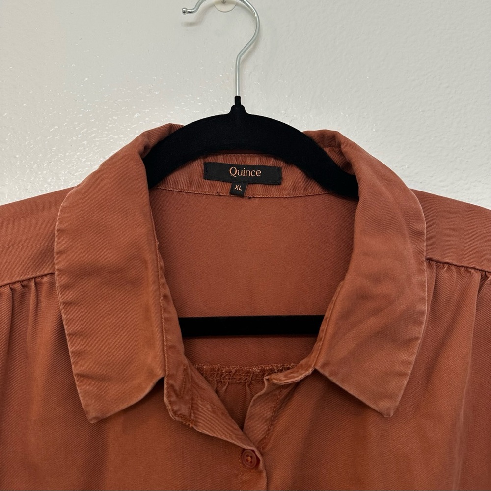 Quince Vintage Wash Tencel Camp Shirt Size XL - Picture 3 of 5